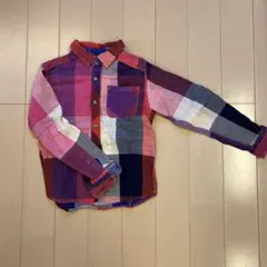 F.O.KIDS チェック柄 リバーシブル長袖シャツ 140㎝