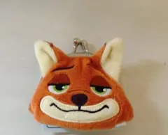 【新品 未使用】 ズートピア フェイス がま口ポーチ(ニック)