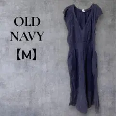 一点物⭐︎ OLD NAVY 【M】ダークブルー 半袖 ロングワンピース