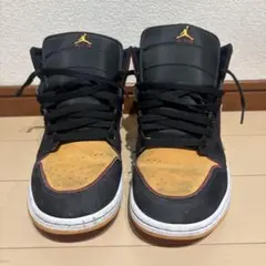 s*7様 Air Jordan ハイカットスニーカー ブラック/イエロー