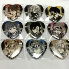 桃源暗鬼 アニメイト限定 ハート型缶バッジ コンプ
