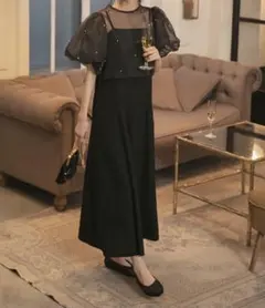 ブラック パーティードレス M