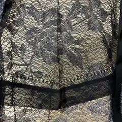 ブラック ブライダルケープ　ショール　結婚式　パーティー　ボレロ　ef-de