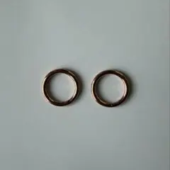 【14g・10mm】RINピンクゴールドフープピアス