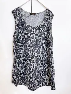 EVEX by KRIZIA レオパード柄 ノースリーブ 40 M チュニック