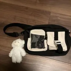 ぬいぐるみ 多機能 バッグ 肩掛け クリアポケット付き　ほぼ未使用