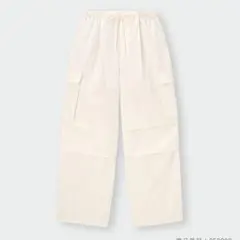 未使用 GU パラシュートカーゴパンツ　アイボリー