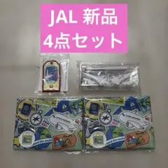 【新品】JALレッスンバッグ&ネームタグ&飛行機模型 ノベルティ4点セット