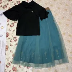 Lサイズ　しまむら　ちはる　アナと雪の女王　エルサ　アナ雪　スカート　トップス