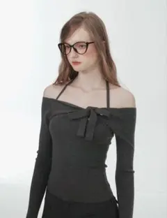 オフショル　ニット