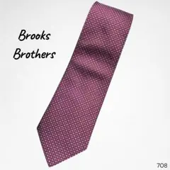 Brooks Brothers ネクタイ シルク USA製 赤 小紋柄 英国生地