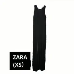ZARA シースルー オールインワン 黒 ワイドパンツ 美ライン