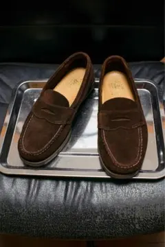 G.H.BASS ダークブラウン スエード ローファー