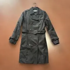 ナチュラルビューティーベーシック　トレンチコート ベルト、ライナー付き　ブラック