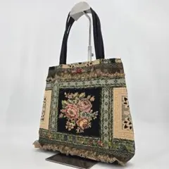 美品 chimaki チマキ ハンドバッグ レトロ 花柄 おしゃれのサムネイル