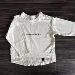 100センチ　nous クリーム色 長袖カットソー