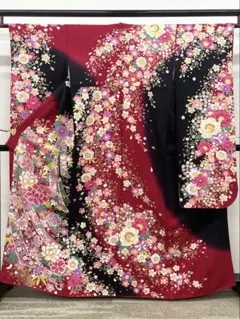 振袖 金駒 金彩 銀通し 紋意匠 桜 身丈170cm HKT202 - メルカリ
