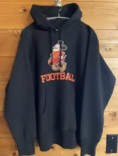 Champion チャンピオン　リバースウィーブパーカー　ミッキー　ブラック　L