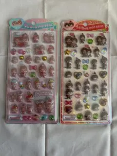 Monchhichi うるちゅるポップシール 2シートセット