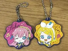 VOCALOID 鏡音リン 巡音ルカ ラバーストラップ 2個セット