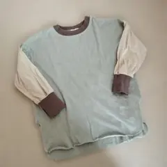 MANON 長袖カットソー グレー/ベージュ