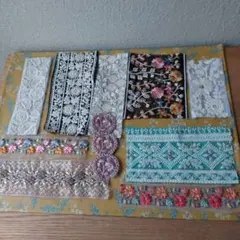 インド刺繍リボン　ハギレセット