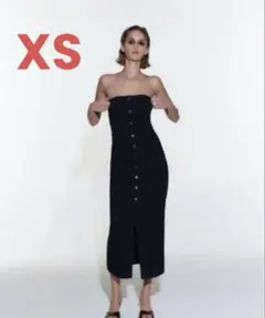 ZARA ZW ビスチェ デニムワンピース　XS