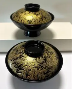 輪島塗漆器 椀 2個セット 菊模様 - メルカリ