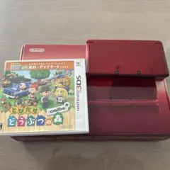 ニンテンドー3DSフレアレッド とびだせ　どうぶつの森　amiibo