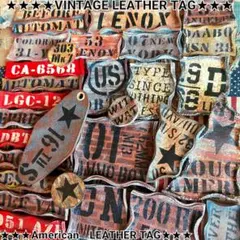 ★ごちゃ混ぜ盛り★　革タグ　デニムリメイク　デニムチャーム　レザータグ　★
