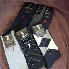 売り切り価格　赤字　紳士　靴下　POLO　新品　ウエスタン　ポロ　テキサス