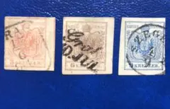 A1462 オーストリアの一番切手　1850年