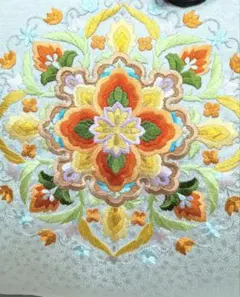 手づくりトートバッグ　帯リメイク　刺繍折り込み袋帯　正絹　超広幅