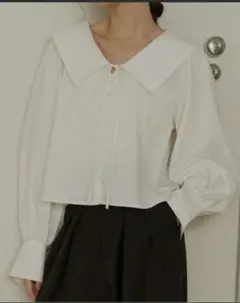 OLUN big collar blouse/ビックカラーブラウスのサムネイル