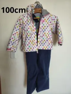子供用スキーウェア サイズ100 水玉模様
