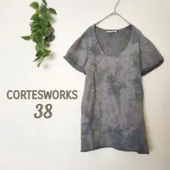 CORTESWORKS コルテスワークス♡38♡半袖カットソー Tシャツ 個性的のサムネイル