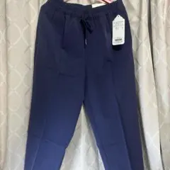 ネイビー イージーパンツ ゴムウエスト