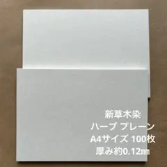 新草木染 ハーブ プレーン A4サイズ 100枚