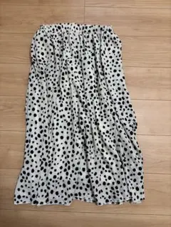 ダルメシアン柄 ロングスカート