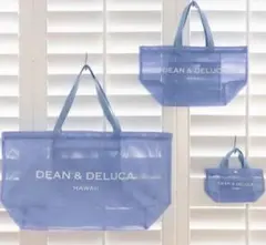 新品タグ付き DEAN&DELUCA HAWAII メッシュトートバッグブルーS