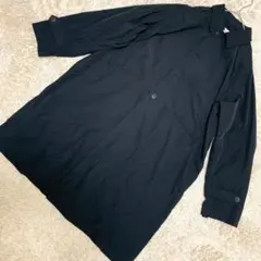 【良品】coen ステンカラーコート 黒 XL 軽量 シンプル