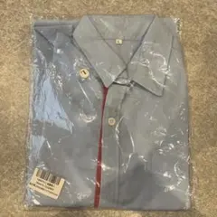 半袖ワイシャツ　青　無地　L