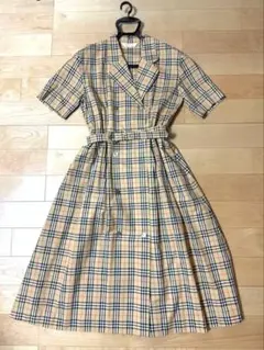 【バーバリー】ノバチェック　ワンピース　 ヴィンテージ　90s レトロ