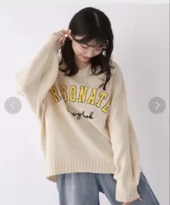 レピピアルマリオ レピピ サガラワッペンユルニット ニット S アイボリー
