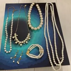 パール　アクセサリー6点まとめ