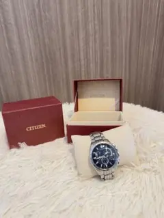 CITIZEN/シチズン電波ソーラーSTSTEEL黒文字盤　メンズのサムネイル