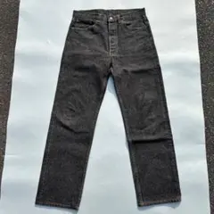 90s [USA製] Levi's 501 先染めブラック ヴィンテージ 濃いめ