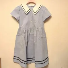 Chopin 水色 セーラー襟 ワンピース 130