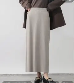 グローバルワーク　ニットリブIラインスカート　Mサイズ