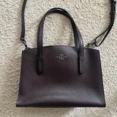 COACH 2way ショルダーバッグ ダークブラウン